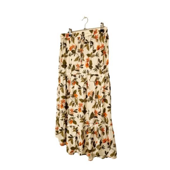 JEANSWEST Ellen Ladder Trim White Botanical Midi Skirt -  BNWT - Picture 6 of 10